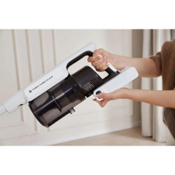 Aspirator vertical Tineco A30S Plus, 160W, 20000 Pa, 140 m², 60 min, 1000 ml, Senzor iLoop, Tehnologie PureCyclone, LED, Alb/Gri