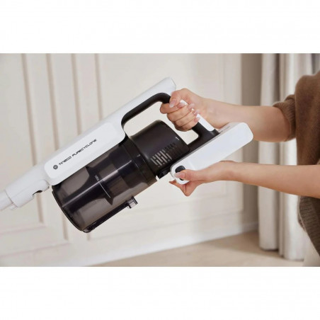 Aspirator vertical Tineco A30S Plus, 160W, 20000 Pa, 140 m², 60 min, 1000 ml, Senzor iLoop, Tehnologie PureCyclone, LED, Alb/Gri