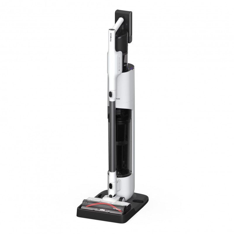 Aspirator fara fir Tineco Pure ONE Station 5, 450W, 2 moduri, Statie 0.45 l + 2.5 l, Autonomie 70 min, Senzor iLoop, Tehnologie PureCyclone, Auto-curatare, Alb