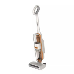 Aspirator vertical Tineco iFloor Y2 Plus, 6500 Pa, Wi-Fi, 0.8 L apa murdara/1 L apa curata, LED, Auto-curatare, 70 m², Indicatori, Alb/Portocaliu