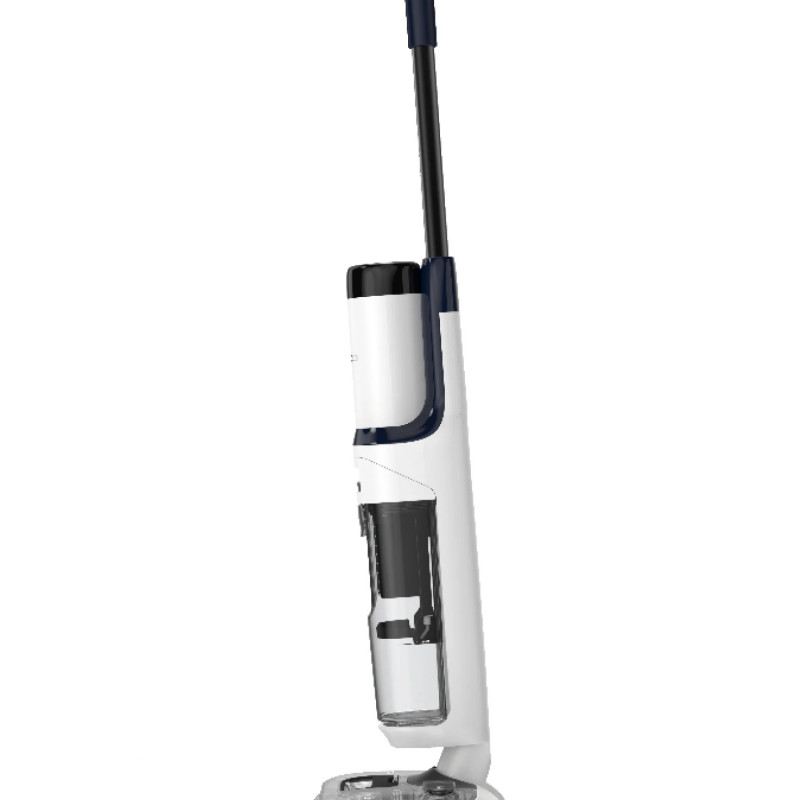 Aspirator vertical fara fir Tineco Floor One S5 Stretch Extreme, 220W, 18000 Pa, Curatare umeda, Autonomie 40 min, Senzor iLoop, Alb/Negru