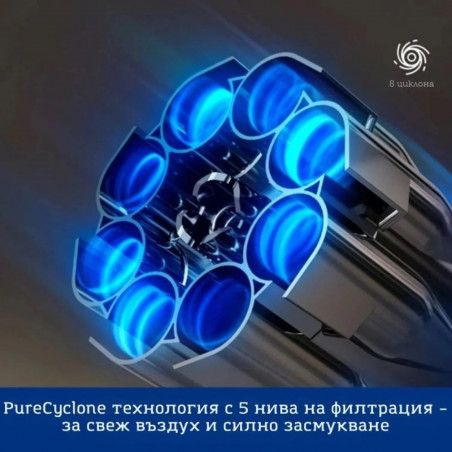 Aspirator vertical si mop 2in1 Tineco Floor One Switch S7, 230W, Curatare uscata/umeda, Autonomie pana la 65 min, 4 moduri, Sistem de auto-curatare FlashDry, Alb/Negru