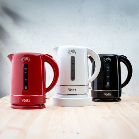Cana electrica Oliver Voltz Daisy OV51230W, 2200W, 1.7 L, Oprire automată, Negru