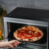 Cuptoc electric cu plite Oliver Voltz OV51441E45, 4300 W, 6 trepte, 45 L, 90-230°C, 2 plite cu infrarosu, Ventilator, Iluminare, Negru