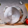 Oala Oliver Voltz OV51210P22 Berlin Premium Collection, 22 cm, 4.7 L, Otel inoxidabil 18/10, Inductie, Inox