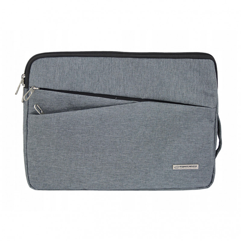 Geanta pentru laptop Esperanza Verona ET193, 15.6", Captuseala moale, Confortabila si usor de transportat, Gri