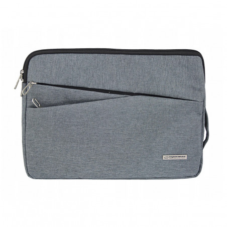 Geanta pentru laptop Esperanza Verona ET193, 15.6", Captuseala moale, Confortabila si usor de transportat, Gri