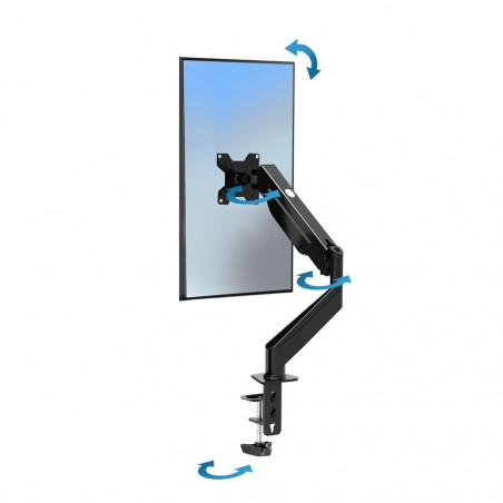 Suport monitor Esperanza ERW019, 17"-27", Pentru 1 monitor, Mecanism cu arc, VESA 75/100 mm, Pana la 6 kg, Negru