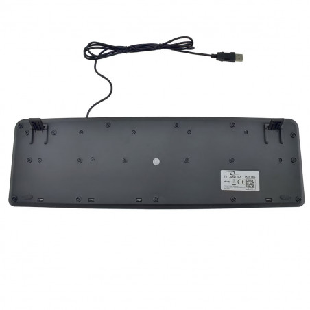 Tastatura Titanium TK101BG, USB 2.0, Alfabet latin si chirilic, Negru