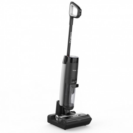 Aspirator vertical Tineco Floor One S7 Flashdry Pet, 230W, Curatare umeda, Autonomie 40 minute, 4 moduri, Sistem de auto-curatare FlashDry, LED display, Negru