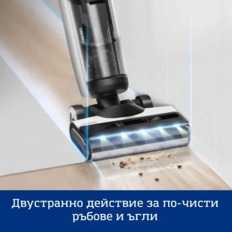 Aspirator vertical Tineco Floor One S7 Flashdry Pet, 230W, Curatare umeda, Autonomie 40 minute, 4 moduri, Sistem de auto-curatare FlashDry, LED display, Negru