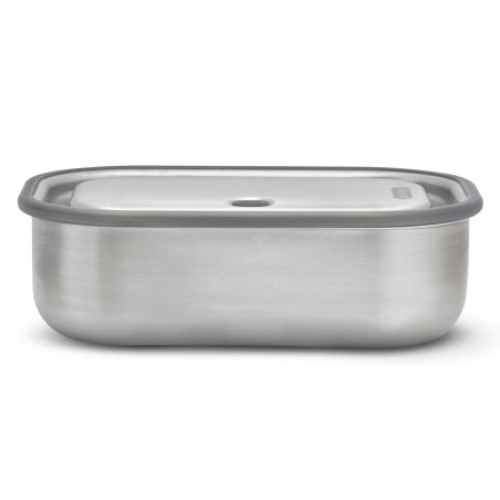 Cutie pentru alimente Black+Blum BAM-SS-L018, 1 L, Dreptunghiulara, Sigura pentru cuptor,Fara BPA, Otel inoxidabil, Gri