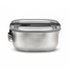 Cutie pentru alimente Black+Blum BAM-SS-L018, 1 L, Dreptunghiulara, Sigura pentru cuptor,Fara BPA, Otel inoxidabil, Gri