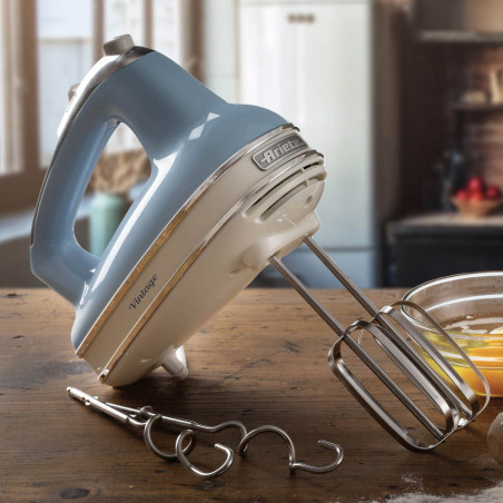 Mixer manual Ariete VINTAGE 1548/05, 450W, 5 viteze, Turbo, Sky Blue