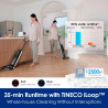 Aspirator vertical Tineco Floor One S6 Flashdry Pet FW144000DE, 220W, Curatare uscata/umeda, Autonomie 35 min, Senzor iLoop, Tehnologie MHCBS, 130 m², Negru