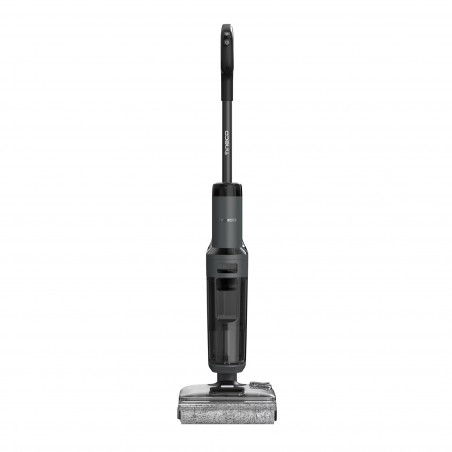 Aspirator vertical fara fir Tineco Floor One S6 Stretch Extreme, 220W, 18000 Pa, Uscat/Umed, Autonomie 40 min, 233 m², LED display, Asistent vocal, Negru