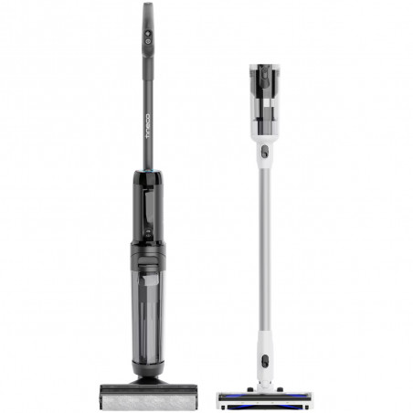 Aspirator vertical fara fir Floor One Switch S6 FW301400FR, 230W, Uscat/Umed, Flashdry cu autocuratare, Autonomie 65 min, Filtru pentru par animale de companie, Negru