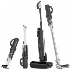 Aspirator vertical fara fir Floor One Switch S6 FW301400FR, 230W, Uscat/Umed, Flashdry cu autocuratare, Autonomie 65 min, Filtru pentru par animale de companie, Negru