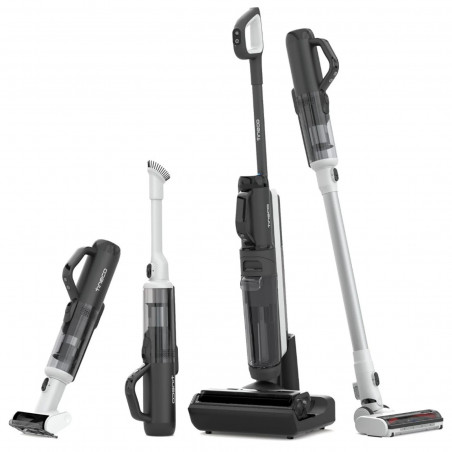 Aspirator vertical fara fir Floor One Switch S6 FW301400FR, 230W, Uscat/Umed, Flashdry cu autocuratare, Autonomie 65 min, Filtru pentru par animale de companie, Negru