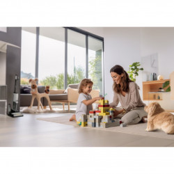 Aspirator vertical Tineco Floor One S7 Steam Plus 4B1, 240W, Curatare uscata/umeda, Ecran LED și iluminare, Abur + uscare, Alb/Negru