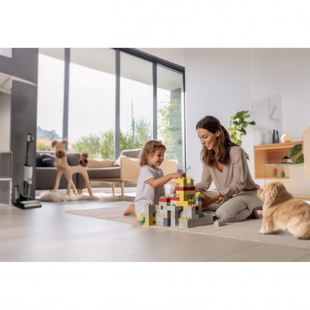 Aspirator vertical Tineco Floor One S7 Steam Plus 4B1, 240W, Curatare uscata/umeda, Ecran LED și iluminare, Abur + uscare, Alb/Negru