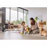 Aspirator vertical Tineco Floor One S7 Steam Plus 4B1, 240W, Curatare uscata/umeda, Ecran LED și iluminare, Abur + uscare, Alb/Negru
