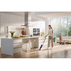 Aspirator vertical Tineco Floor One S7 Steam Plus 4B1, 240W, Curatare uscata/umeda, Ecran LED și iluminare, Abur + uscare, Alb/Negru