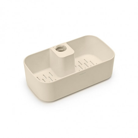Organizator pentru dus Brabantia ReNew 1006272, 7.5x13.3x24.4 cm, Orificii scurgere apa, Rezistent la coroziune, Bej