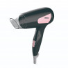 Uscator de par calatorie Rosberg R51100N, 1200W, Maner pliabil, 3 setari de temperatura, Negru/Roz