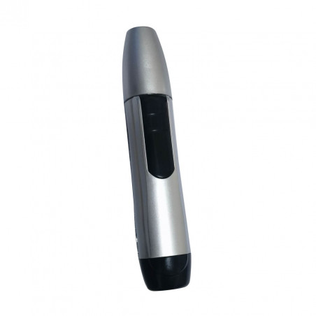 Trimmer pentru nas si urechi Rosberg R51812B, Baterie 1xAA, Lama de precizie din otel inoxidabil, Gri/Negru