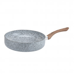 Tigaie adanca Oliver Voltz Siena OV51319J28D, 28 cm, Finisaj marmura, Inductie, Gri