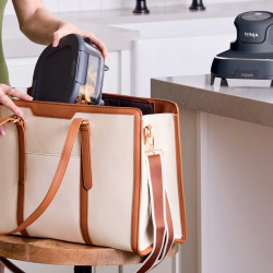 Friteuza cu aer cald portabila 4in1 Ninja CRISPi FN101EUGY, 1700W, 3.8l, 6 portii, 2 recipiente din sticla, 4 programe, Fara PFAS si BPA, Albastru inchis