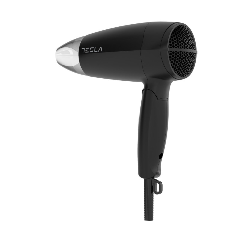 Tesla DRH200BT, pliabil, 1600W, 16800 rpm, 2 viteze, 2 setări de temperatură, Concentrator, shot rece, negru