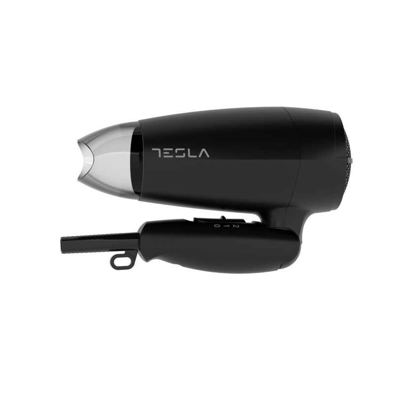 Tesla DRH200BT, pliabil, 1600W, 16800 rpm, 2 viteze, 2 setări de temperatură, Concentrator, shot rece, negru