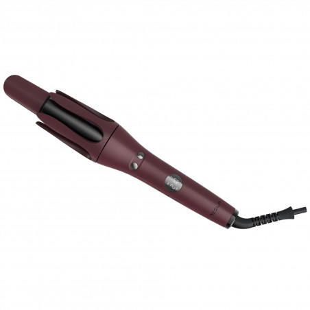 Ondulator de păr Tesla ACH500BBD, 45W, 3 setări de temperatură, Cronometru, Acoperire ceramică, Afișaj digital, Până la 210C, Bordeaux