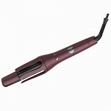Ondulator de păr Tesla ACH500BBD, 45W, 3 setări de temperatură, Cronometru, Acoperire ceramică, Afișaj digital, Până la 210C, Bordeaux