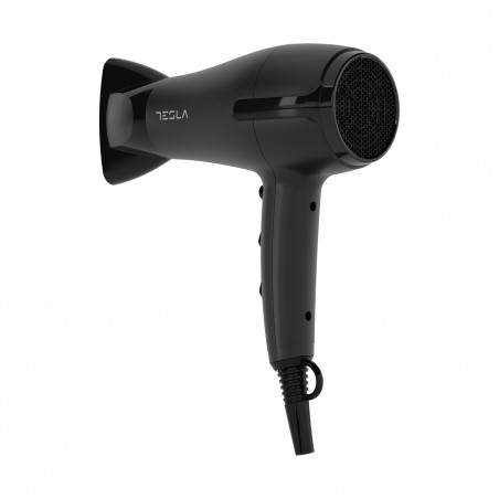 Uscător de păr Tesla DRH220B, pliabil, 2000W, 17800 rpm, 2 viteze, 3 setări de temperatură, ionizare, shot rece, negru