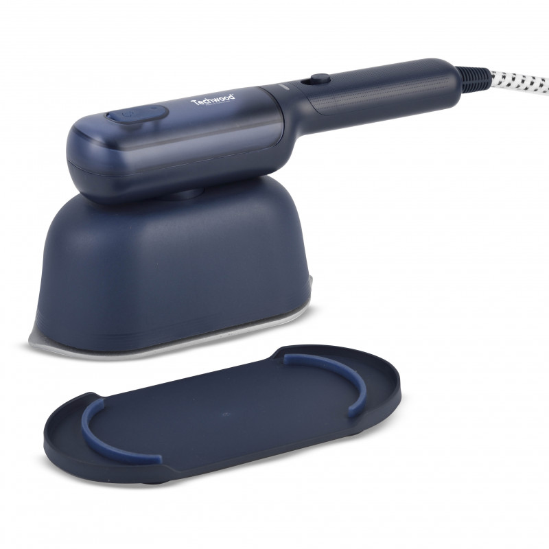 Aparat de calcat cu aburi Techwood TDV-1204F, 1200W, 110 ml, 17 g/min, Verticals si orizontală, Albastru închis