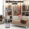 Aparat de calcat cu aburi Techwood TDV-2006, 2000W, 2.8 l, 30 g/min, 90 min, Protectie termica, 2 setari, Alb