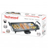 Gratar electric Teppan Yaki Techwood TTP-2343, 2000W, 43x23 cm, Acoperire neaderenta, Termostat, Negru