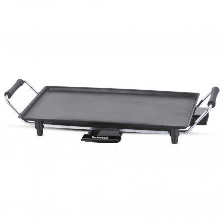Gratar electric Teppan Yaki Techwood TTP-2343, 2000W, 43x23 cm, Acoperire neaderenta, Termostat, Negru