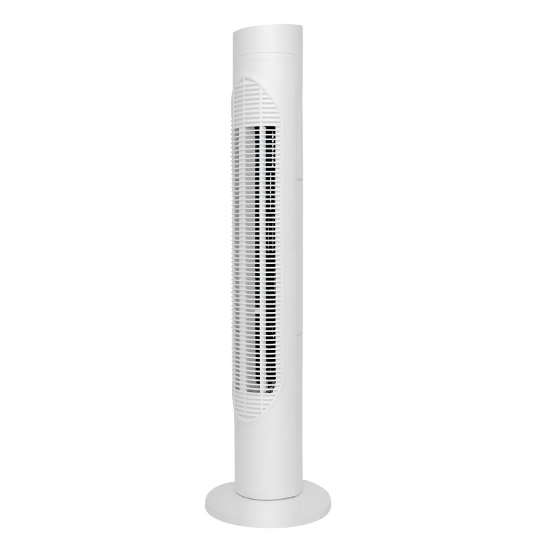 Ventilator Tower Elite ETTF-0331, 50W, 3 viteze, Temporizator, LED, Funcționare silențioasă, Telecomandă, Alb