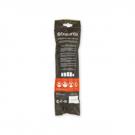 Brabantia PerfectFit Sort&Go/Touch saci de gunoi 647033, dimensiune A, 3-5 l, 20 buc, alb