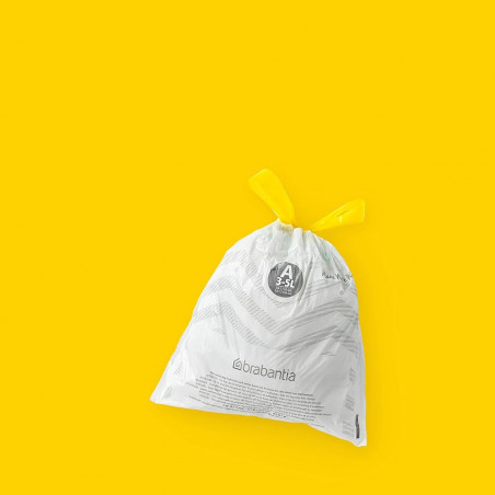 Brabantia PerfectFit Sort&Go/Touch saci de gunoi 647033, dimensiune A, 3-5 l, 20 buc, alb