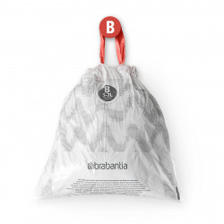 Brabantia PerfectFit pungi pentru coșuri de gunoi 647034, dimensiune B, 5-7 l, 20 buc, alb