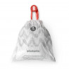 Brabantia PerfectFit pungi pentru coșuri de gunoi 647034, dimensiune B, 5-7 l, 20 buc, alb