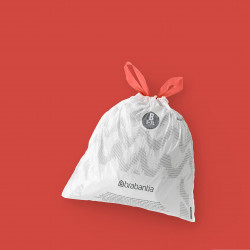 Brabantia PerfectFit pungi pentru coșuri de gunoi 647034, dimensiune B, 5-7 l, 20 buc, alb