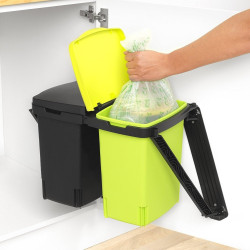 Saci de gunoi Brabantia PerfectFit 647032, Dimensiune K, 10 l, 10 buc, Biodegradabil, Verde