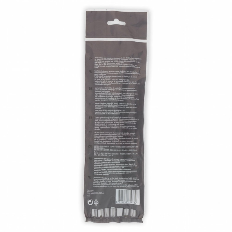 Saci de gunoi Brabantia PerfectFit 647031, Dimensiune C, 10-12 l, 10 buc, Biodegradabil, Verde