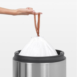 Brabantia PerfectFit FlatBack+/Touch saci de gunoi 647036, dimensiune L, 40-45 l, 10 buc, alb